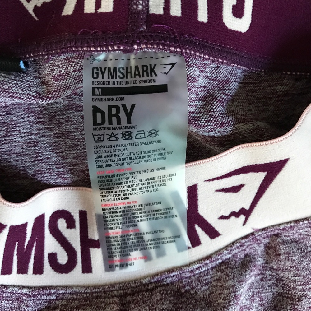 Gymshark Flex Leggings Dark Ruby - Picture 5 of 7
